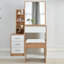 Ahmier Dressing Table with Sliding Mirror-499666633