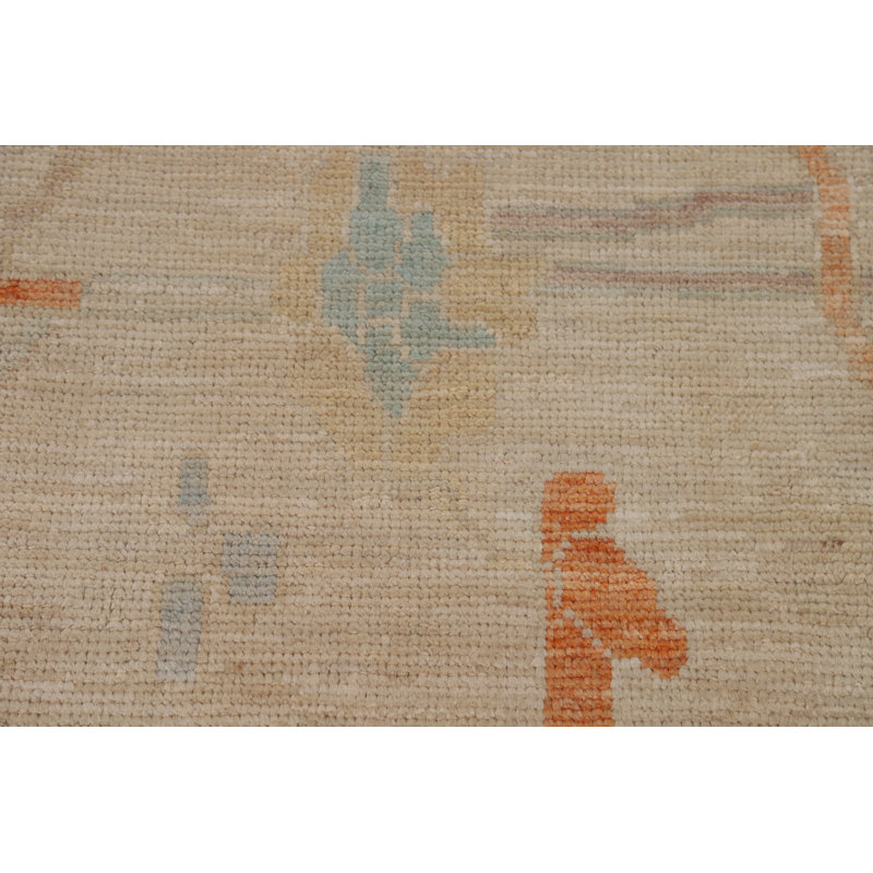 Vegetable Dye Oushak Turkish Area Rug 9x12