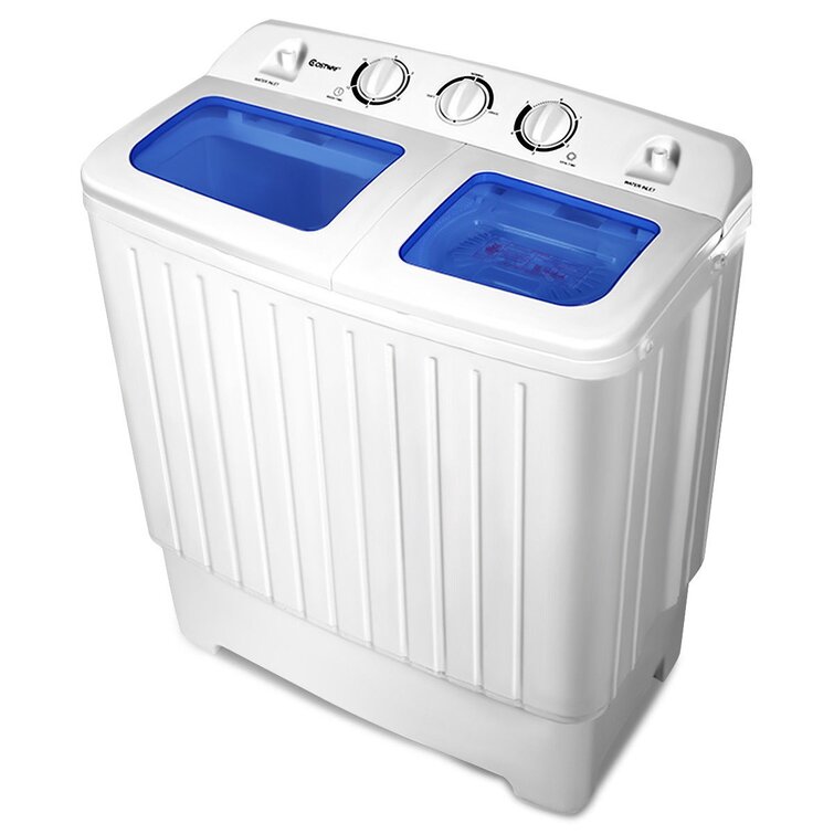 Costway High Efficiency Portable Washer & Dryer Combo in White FP10044
