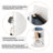 360° Rotating 69"x16" Multifunctional Full Length Mirror with Hook Storage Rack Coat Rack with Mirror Solid Wood Floor Mirror Bedroom Living Room Cloakroom Space Saving (white)-2018207287