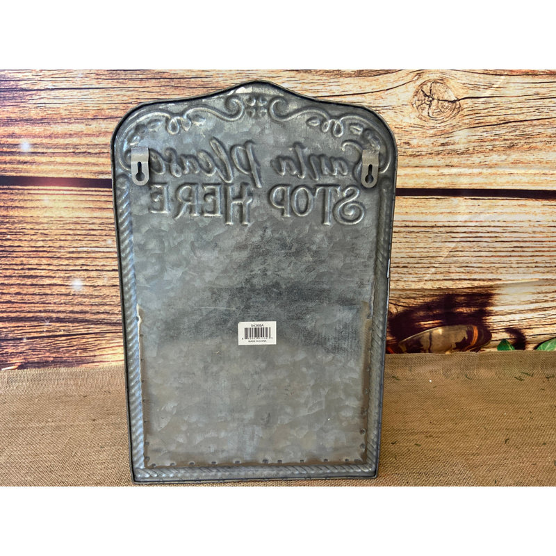 Galvanized Metal MERRY MAIL Box Wall Art