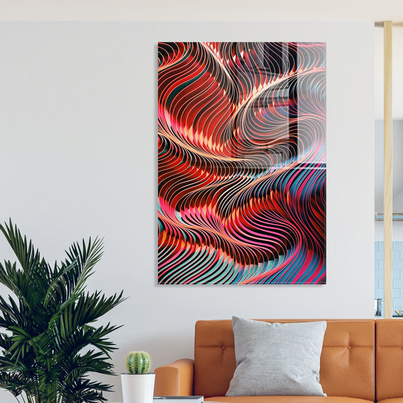 Superbe peinture murale en verre trempé 27,6 po x 39,4 po | 100% verre trempé, épaisseur: 0,16 pouce | Décoration élégante pour le salon ou le bureau, durable et facile à nettoyer, idée de cadeau parfaite