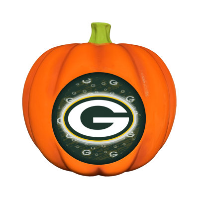 Décoration citrouille en résine NFL Green Bay Packers | 10 po