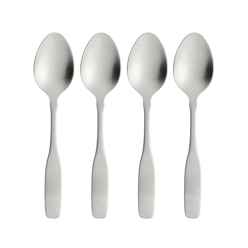 Oneida 18/10 Stainless Steel Paul Revere Set of 4 Iced Tea Spoons, Silver