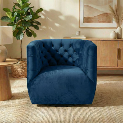 Brandon Contemporary Modern Swivel Living Room Accent Chair