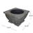 Grey 32" Concrete Fire Pit - Add Warmth To Outdoor Life Wood Burning Patio Heat Focus Point