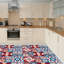 Walsh Westminster 60 x 120cm PVC Mosaic Tile in Red/Blue