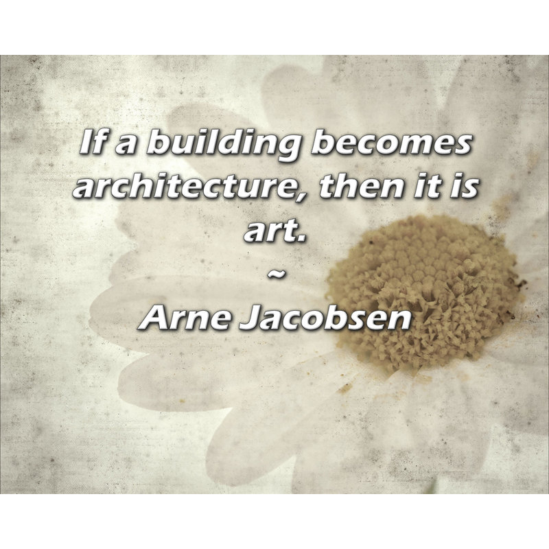 Astoria Grand Gallery Wrapped Canvas By Arne Jacobsen: "If a building becomes architecture, then it i, 13" H x 18" W