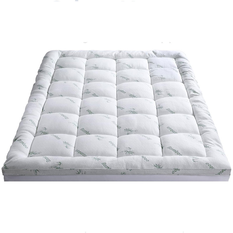 Twin XL White Quilted Down Alternative Mattress Topper