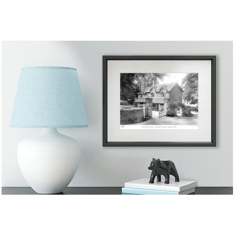 Cothelstone, Cothelstone Lodge 1906 - Single Picture Frame Print, 60cm H x 80cm W x 2.3cm D