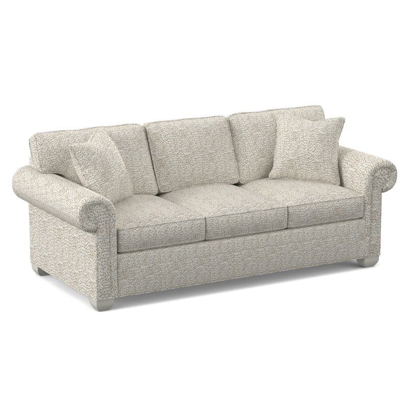 Main Street Upholstered 85'' Sleeper Sofa, Worthy Snow, Wrenn