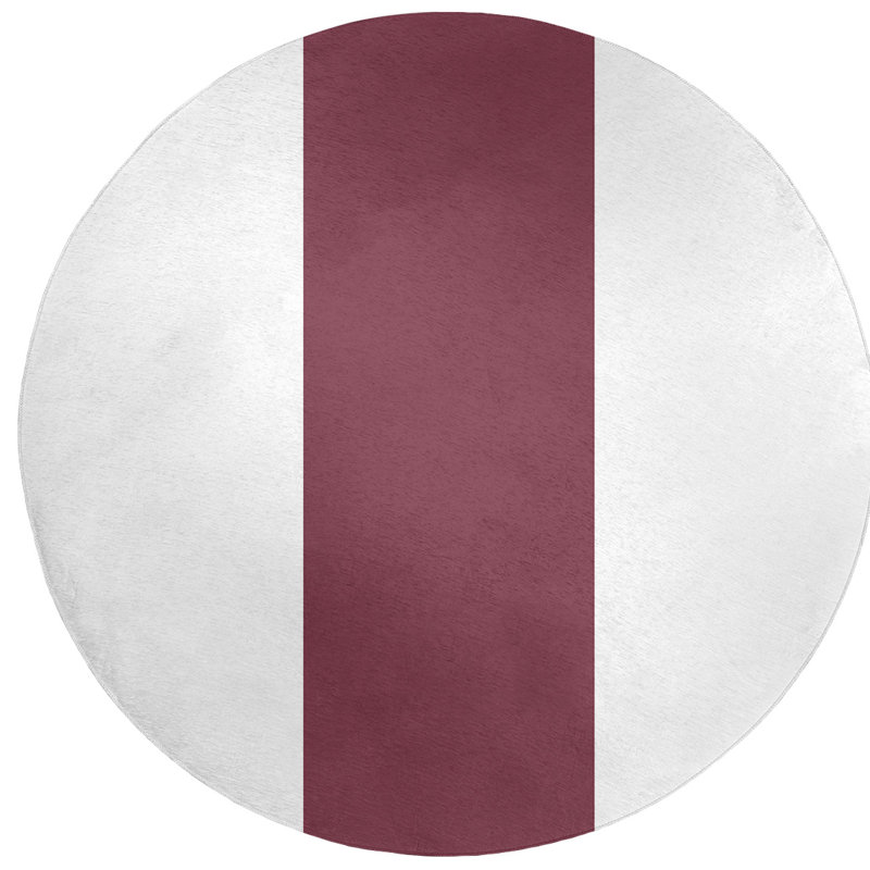 Tapis de zone rouge, Rond 5 pi