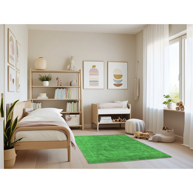 Erikc Washable Oriental Indoor Rug, Rectangle 3' x 5'