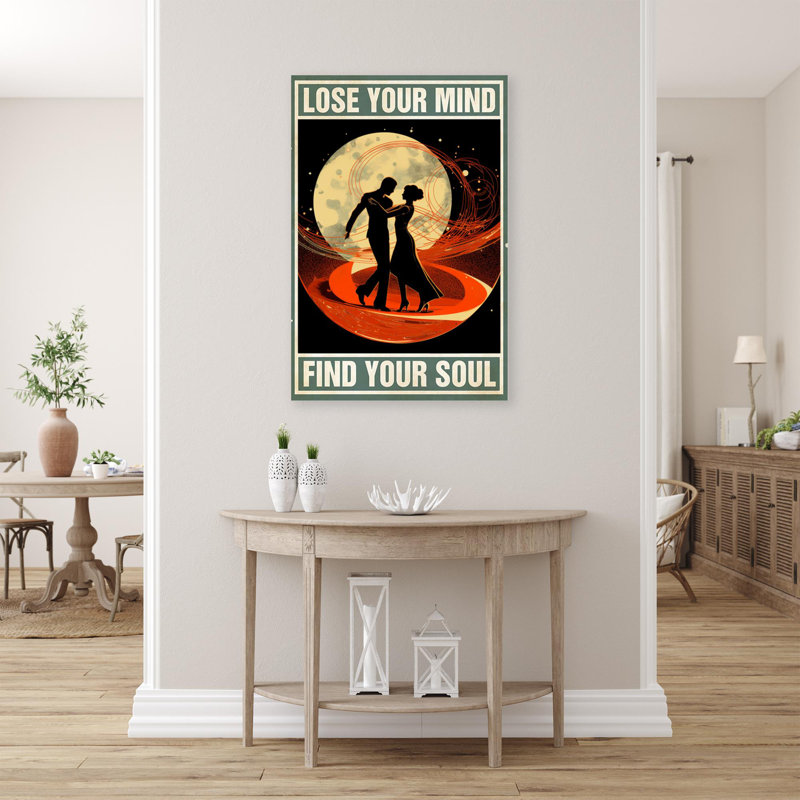 «Couple Dance Lose Your Mind» sur toile, H 14 po x l 11 po x P 1,25 po