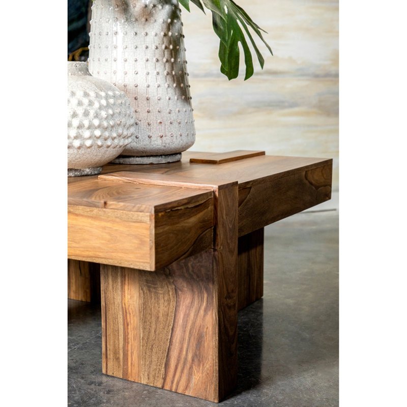 Wooden Square Coffee Table