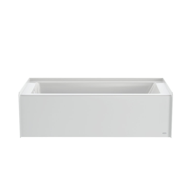 SIGNATURE® Rectangle Flat Front 6632 Skirted Soaking, Left, White