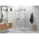Nova 52 in. x 38 in. x 78 in. 90-degree Fully Frameless Sliding Glass Shower Enclosure
