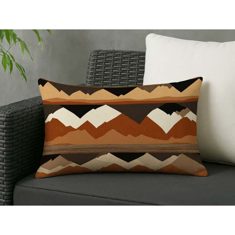 Dustborn Path Indoor And Outdoor Throw Pillow, Rectangle 14"H x 20"W