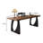 Simple Solid Wood Pine Iron Legs Rectangle Desk-1995836010