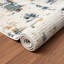 Tapis abstrait ivoire / bleu / gris-413771165