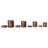 Oxidized Stainless Steel Canister Set