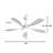 52 "Modern Ceiling Fan 3-Color Dimmable LED Light 5ABS Blades,White-1856515488-1856515518