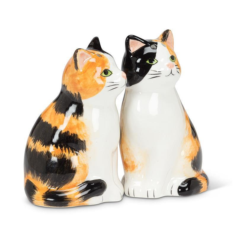 Sitting Tabby Cats Salt & Pepper Shaker