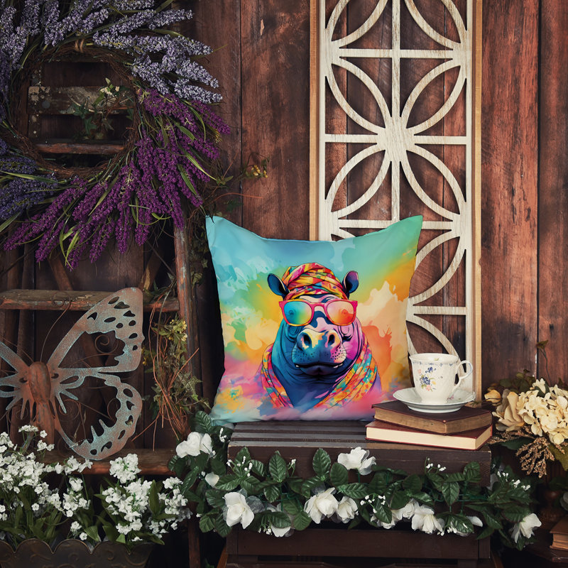 Coussin Hippie, H 14 po x l 14 po