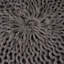 Pouf rond en coton tricoté 20 x 20 Hazel