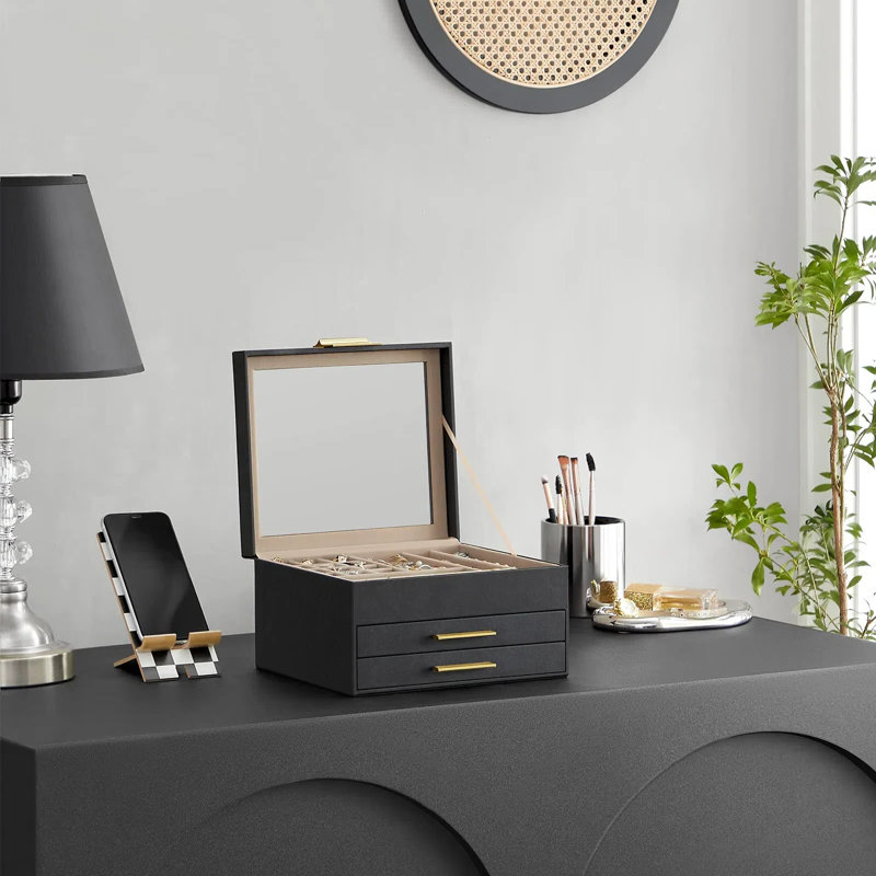 Boîte à bijoux +, Noir graphite