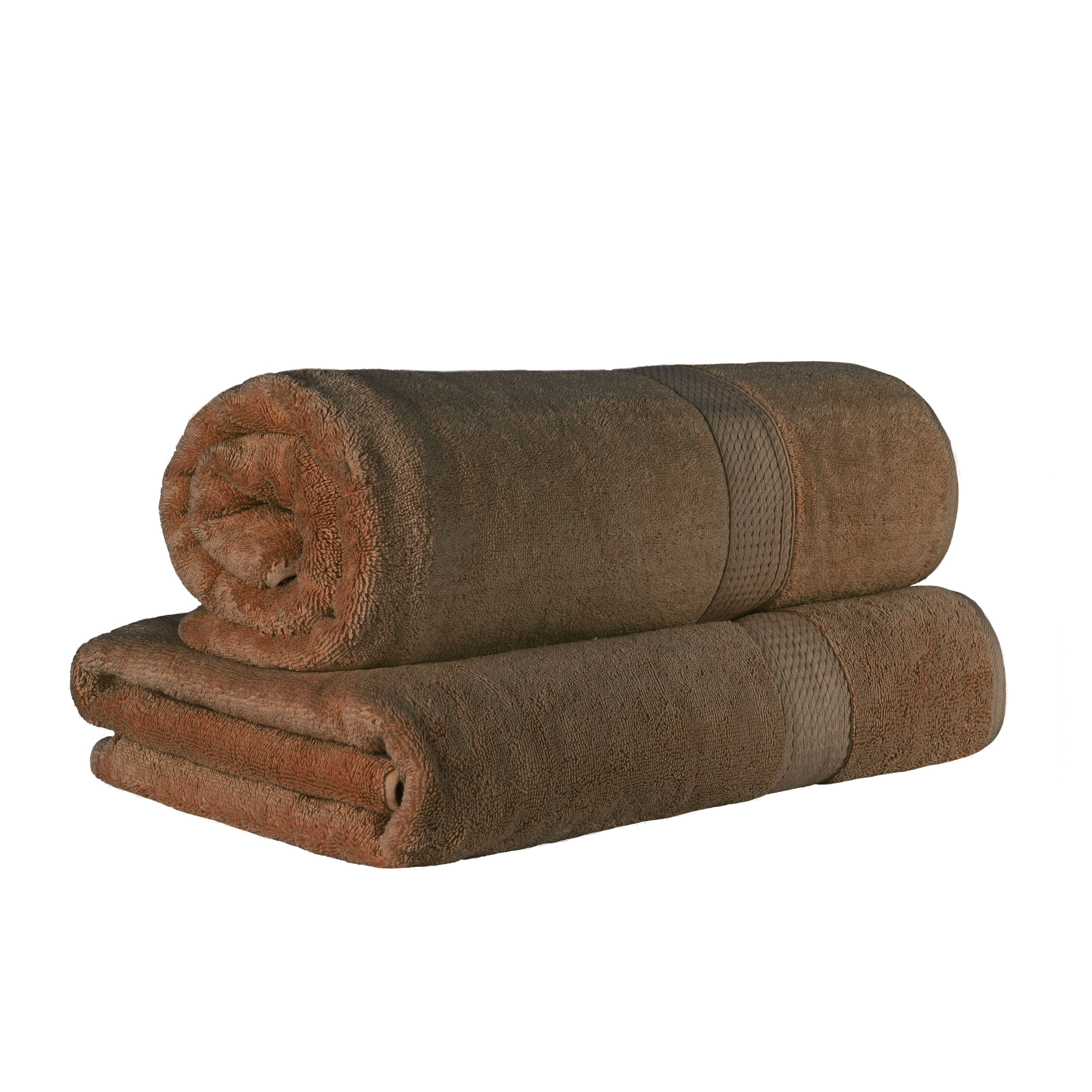 Tommy Bahama Cocoa Brown Bath Towel Set of 8 