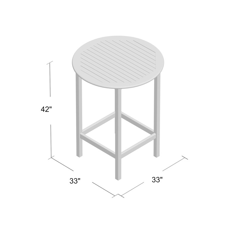 Table de bar en bois massif Hults
