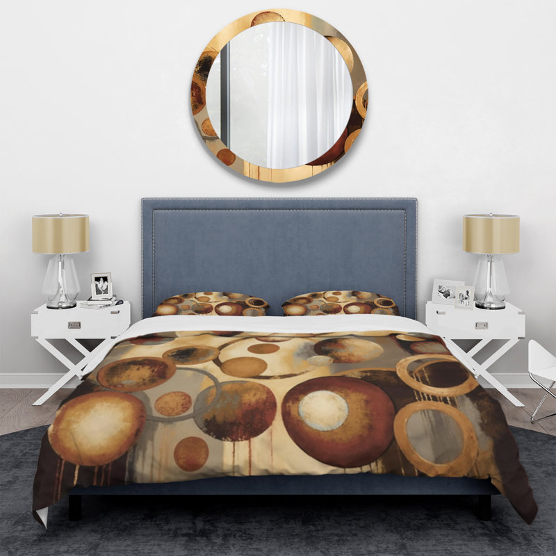 Ensemble de housse de couette abstrait Aged Barrel Universes III - Abstract