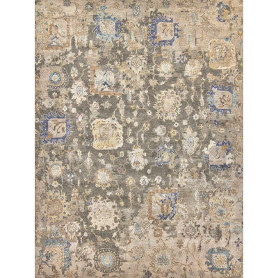 Essex Wool Damask Area Rug