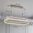 35 Inch Modern Rectangle Led Chandelier