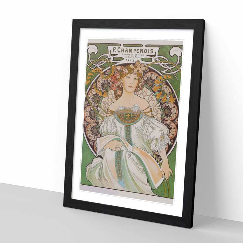 Single Picture Frame Print, Black