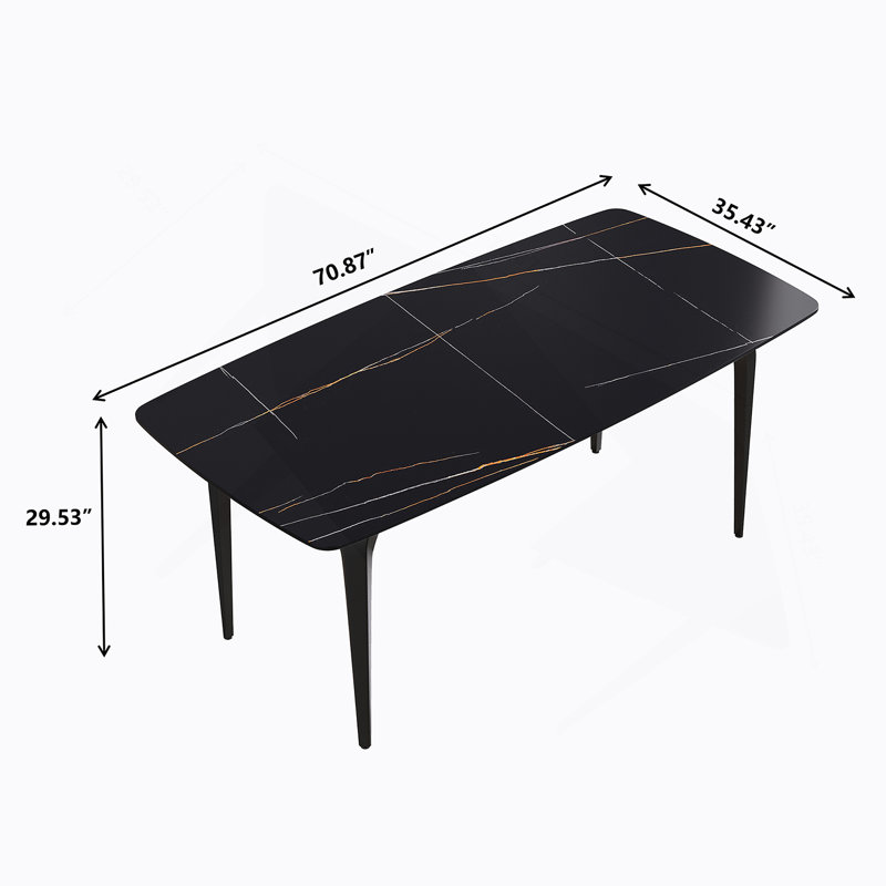 Table de salle à manger 70,87 po