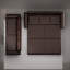 Canapé-lit multifonctionnel en cuir, design convertible 3-en-1, brun foncé