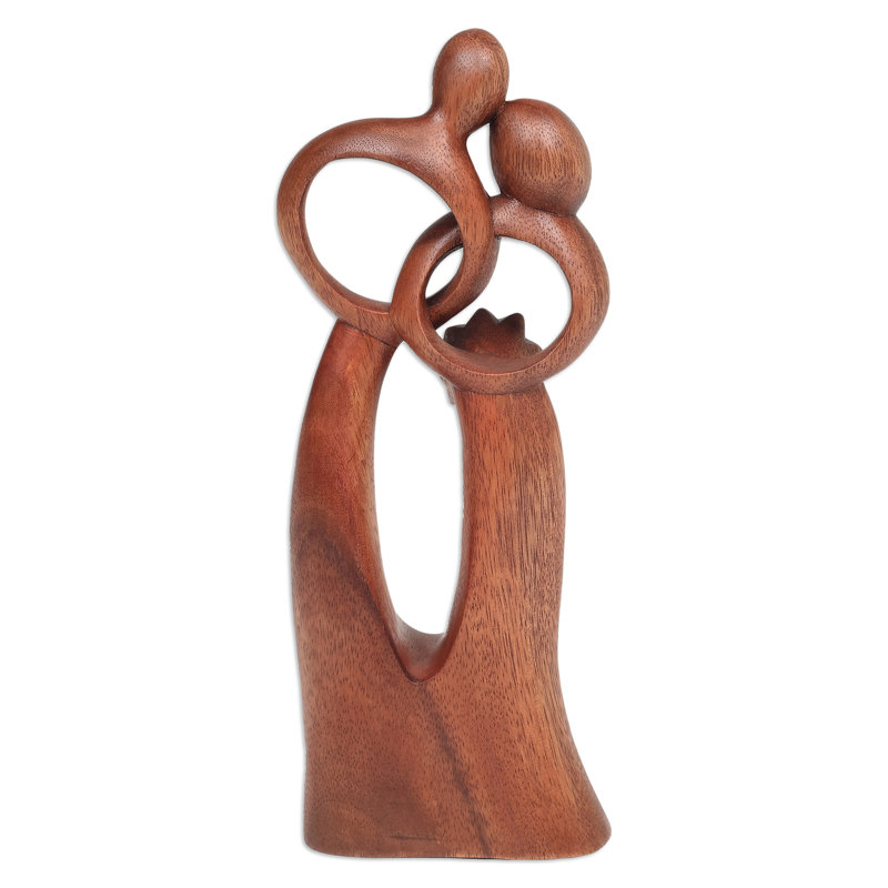 Orren Ellis Handmade Devoted Wood Sculpture