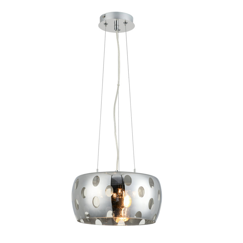 Botti 4 - Light Silver Drum Pendant