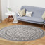 Tapis traditionnel gris foncé ivoire-456531475