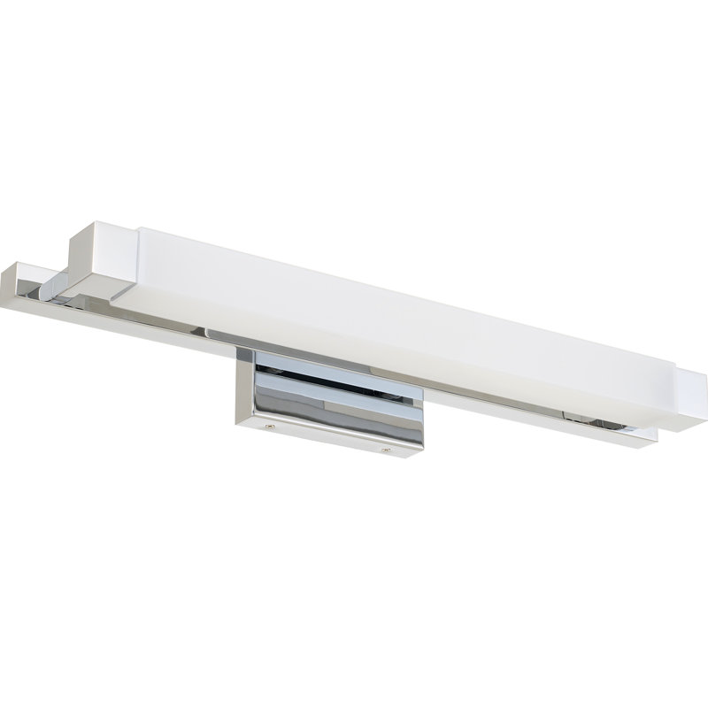 Barre de meuble-lavabo à DEL intégrée de 26 po, à énergie et à DEL brillante, 1830 lumens avec seulement 21 W, montage double pour différents styles, 3 températures de couleur sélectionnables 3000K / 4000K / 5000K, intensité variable