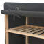 6 Pair Solid Wood Shoe Rack