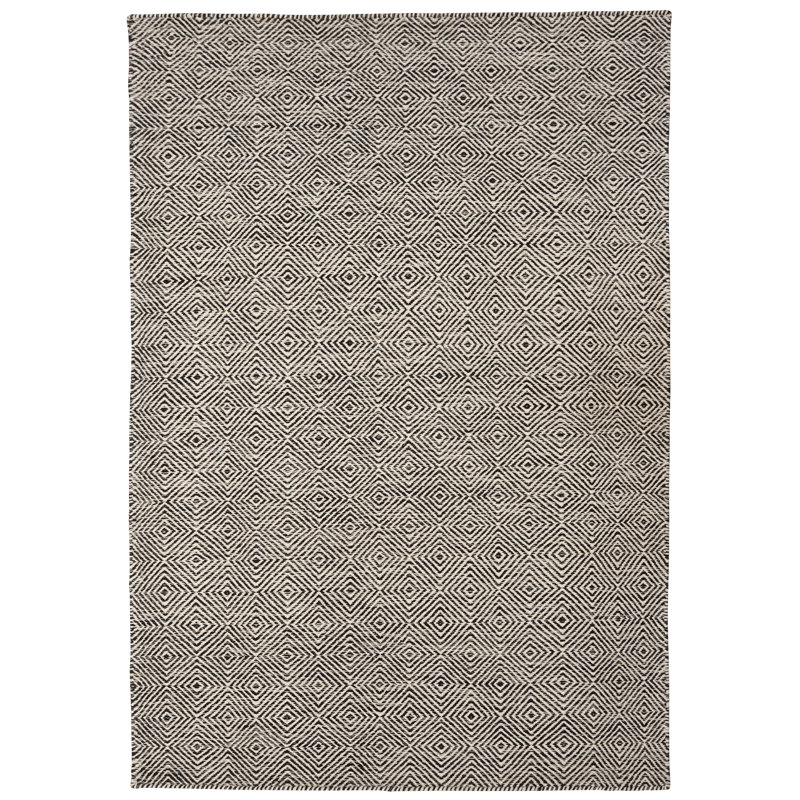 Loiret Geometric Wool Hand Woven Area Rug, Rectangle 140 x 200cm