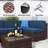 Wicker 6 - Person Modular Patio Conversation Set with Cushions-1562218023