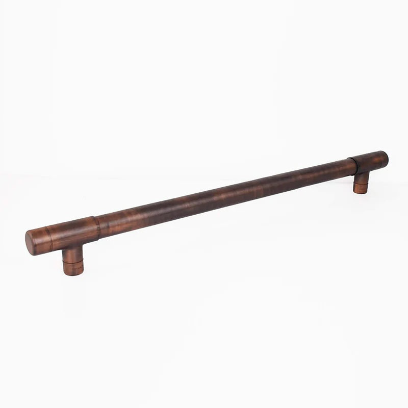 Rustic Aged Copper T-Barn Door Handles, 1000cm H x 900cm W