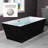 67" x 32" Freestanding Soaking Acrylic Rectangular Bathtub, Non-Slip Design-106928054-106928053