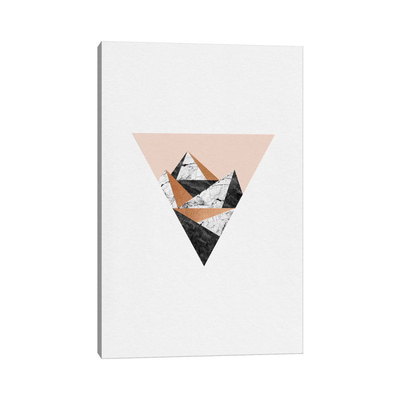Geo Landscape Triangle by Orara Studio - Wrapped Canvas Painting, 152.5 cm H x 101.5 cm W