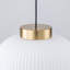 Luminaire suspendu simple avec abat-jour en verre Pritee Dimmable