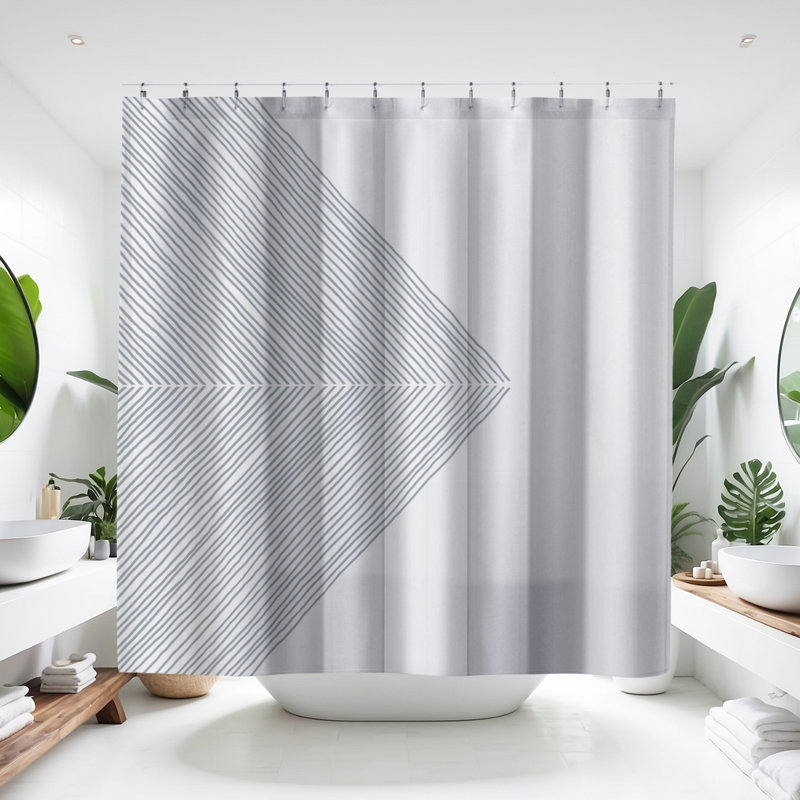 Coco Shower Curtain, Gray